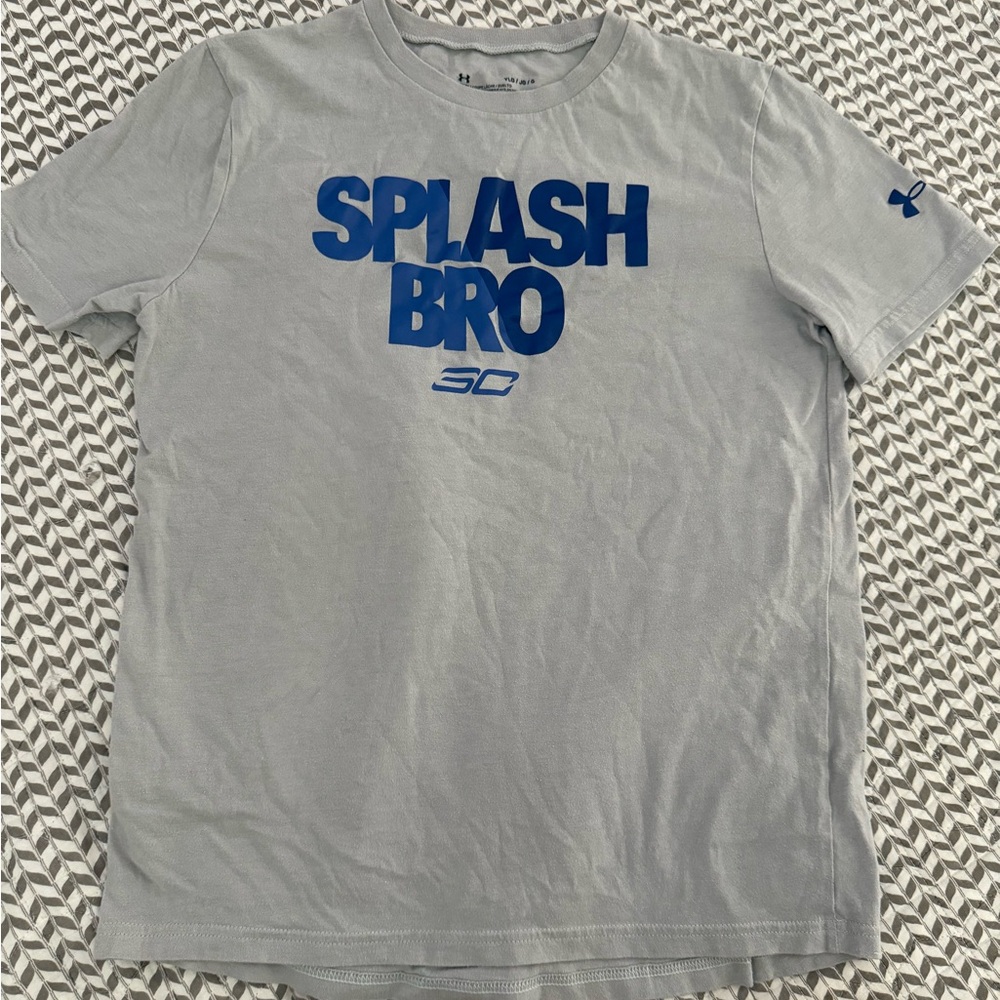 Under Armour Light Gray Steph curry boys tee